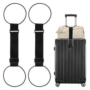 2 Pack Luggage Straps for Suitcases, Adjustable Bungee Elastic Belt | Adjustable Add A Bag Luggage Connector Straps for Suitcases, for Attaching Extra Bags Purse to Suitcase Handle,Easy to Travel 2 Pack Luggage Straps for Suitcases, Adjustable Bungee Elastic Belt | Adjustable Add A Bag Luggage Connector Straps for Suitcases, for Attaching Extra Bags Purse to Suitcase Handle,Easy to Travel