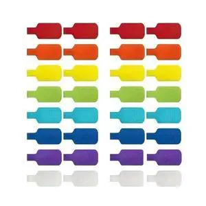 32 PCS Cable Labels Multi-Color Wire Labels Write On Cord Tags for Wire Cable Tags Wire Markers Electrical Multicolored Handwriting 32 PCS Cable Labels Multi-Color Wire Labels Write On Cord Tags for Wire Cable Tags Wire Markers Electrical Multicolored Handwriting