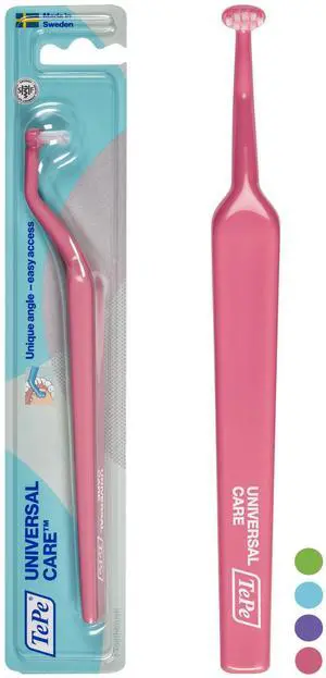 Pack of 1 Universal Care Angled Soft-Bristle Toothbrush, Small-Head Orthodontic Toothbrush Pack of 1 Universal Care Angled Soft-Bristle Toothbrush, Small-Head Orthodontic Toothbrush