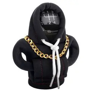 Funny Gear Shift Hoodie Cover, Car Shifter Knob Sweatshirt, Universal Stick Shift Cover for Car Gear Handle, Cute Automotive Interior Accessory Gift for Men & Women (Black) Funny Gear Shift Hoodie Cover, Car Shifter Knob Sweatshirt, Universal Stick Shift Cover for Car Gear Handle, Cute Automotive Interior Accessory Gift for Men & Women (Black)