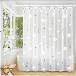 Shower Curtain Liner, 4G PEVA Shower Liner, Plastic Waterproof Shower Curtains, 72x72 inch with Grommet Holes 3 Magnetic Weights Shower Curtain Liner, 4G PEVA Shower Liner, Plastic Waterproof Shower Curtains, 72x72 inch with Grommet Holes 3 Magnetic Weights