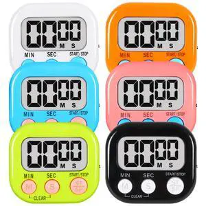6 Pack Digital Timer for Kids Classroom,Kitchen Timers for Cooking | Kitchen Timers for Cooking,Strong Magnetic,Loud Alarm,Large Screen,stopwatch timer 6 Pack Digital Timer for Kids Classroom,Kitchen Timers for Cooking | Kitchen Timers for Cooking,Strong Magnetic,Loud Alarm,Large Screen,stopwatch timer