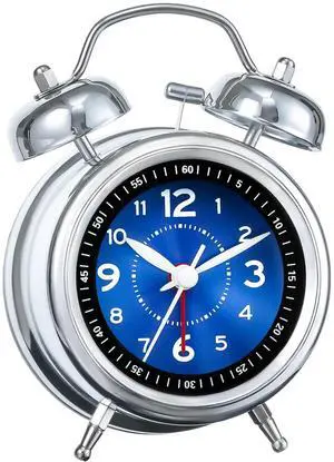Loud Alarm Clock for Heavy Deep Sleepers,3 Inches Analog Metal Twin Bell Clocks Battery Operated with Backlight for Bedroom Bseide, Old Fashioned for Desk Home Decoration (Blue) Loud Alarm Clock for Heavy Deep Sleepers,3 Inches Analog Metal Twin Bell Clocks Battery Operated with Backlight for Bedroom Bseide, Old Fashioned for Desk Home Decoration (Blue)