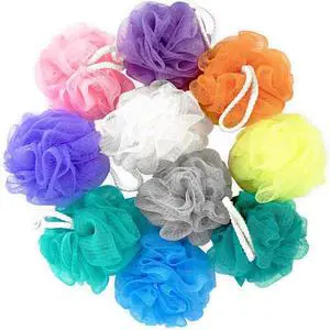 10 Pcs Bath Loofah Shower,Mesh Sponge Pouf,Soft Mesh Shower Loofahs for Body Wash,Bathing Accessories,Bathroom(10 Colors) 10 Pcs Bath Loofah Shower,Mesh Sponge Pouf,Soft Mesh Shower Loofahs for Body Wash,Bathing Accessories,Bathroom(10 Colors)