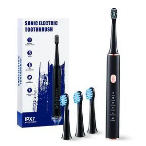Electric Toothbrush for Adults High-Frequency Wide-Amplitude Sonic Toothbrush for Whitening, 3 Brush Heads, Travel Electric Toothbrush with 90-Day Runtime, 5 Modes, IPX7 Waterproof Electric Toothbrush for Adults High-Frequency Wide-Amplitude Sonic Toothbrush for Whitening, 3 Brush Heads, Travel Electric Toothbrush with 90-Day Runtime, 5 Modes, IPX7 Waterproof