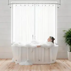 Clear Shower Curtain Liner 72" x 72" Premium PEVA Liner with Rustproof Grommets & 3 Magnets Waterproof, Lightweight Bathroom Curtain Set Clear Shower Curtain Liner 72" x 72" Premium PEVA Liner with Rustproof Grommets & 3 Magnets Waterproof, Lightweight Bathroom Curtain Set