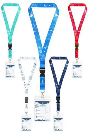 Cruise Lanyard for Ship Cards5 Pack(Mix) Cruise Ship Lanyards with Waterproof ID Badge Holders & Detachable Buckle Cruise Essentials 2026 for Carnival Royal CaribbeanNCL MSC Cruise Lanyard for Ship Cards5 Pack(Mix) Cruise Ship Lanyards with Waterproof ID Badge Holders & Detachable Buckle Cruise Essentials 2026 for Carnival Royal CaribbeanNCL MSC