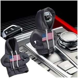 American Flag Car Gear Shift Hoodie, Mini Sweater Vehicle Shift Knob Cover, Cute Patriotic Auto Gear Shifter Protector Interior Gadget Decoration Accessories, Universal for Most Cars (Gray) American Flag Car Gear Shift Hoodie, Mini Sweater Vehicle Shift Knob Cover, Cute Patriotic Auto Gear Shifter Protector Interior Gadget Decoration Accessories, Universal for Most Cars (Gray)
