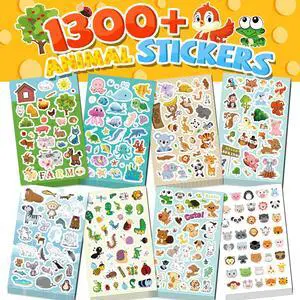 Animal Stickers 1300+ Assortment Set Classroom Reward for Kids | 8 Themes 5 Sheets Collection for Kids, Children, Teacher, Parent, Grandparent, Calendar&Card Use/Craft/Gifts/Decor/Chart Animal Stickers 1300+ Assortment Set Classroom Reward for Kids | 8 Themes 5 Sheets Collection for Kids, Children, Teacher, Parent, Grandparent, Calendar&Card Use/Craft/Gifts/Decor/Chart