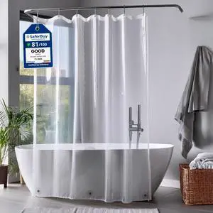 Clear Shower Curtain Liner 72" x 72" Premium PEVA Liner with Rustproof Grommets & 3 Magnets Waterproof, Lightweight Bathroom Curtain Set Clear Shower Curtain Liner 72" x 72" Premium PEVA Liner with Rustproof Grommets & 3 Magnets Waterproof, Lightweight Bathroom Curtain Set