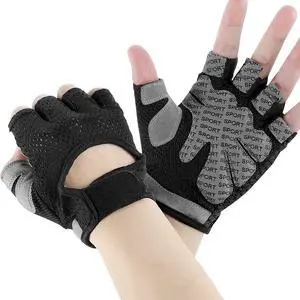 Weight Lifting Gloves for Men Women Gym Half-Finger Glove with Anti Slip Palm Hand Protection for Workout Training, Fitness, Hanging, Pull up, Cycling, Exercise (S, Black) Weight Lifting Gloves for Men Women Gym Half-Finger Glove with Anti Slip Palm Hand Protection for Workout Training, Fitness, Hanging, Pull up, Cycling, Exercise (S, Black)