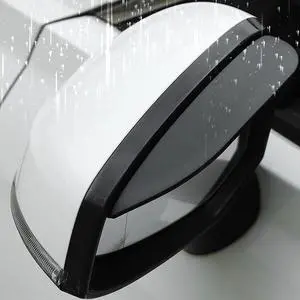2PC Side Mirror Visor Rain Guards,Car Rear View Mirror Rain Cover,Silicone Rain Shield,Mirror Cover Rubber Visor Guard(Solid-Black,2Pack) 2PC Side Mirror Visor Rain Guards,Car Rear View Mirror Rain Cover,Silicone Rain Shield,Mirror Cover Rubber Visor Guard(Solid-Black,2Pack)