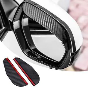 Mirror Rain Visor Eyebrow, Side Mirror Rain Guards, Covers for Car Uniservial Fit 2 Pack Mirror Rain Visor Eyebrow, Side Mirror Rain Guards, Covers for Car Uniservial Fit 2 Pack