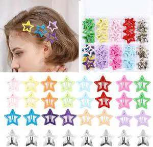 55pcs 1.22" Star Hair Clips Cute Hair Clips for Girls Colorful Metal Snap Hair Barrettes for Women Star Hair Accessories for Daily Party 55pcs 1.22" Star Hair Clips Cute Hair Clips for Girls Colorful Metal Snap Hair Barrettes for Women Star Hair Accessories for Daily Party