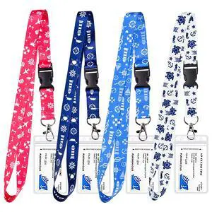 Cruise Lanyard for Ship Cards, 4 Pack Waterproof Cruise Lanyard with Detachable Buckle & ID Badge Holder for Cruises Ships Key Cards, Cruise Essentials 2025-2026 & Must Have Accessories Cruise Lanyard for Ship Cards, 4 Pack Waterproof Cruise Lanyard with Detachable Buckle & ID Badge Holder for Cruises Ships Key Cards, Cruise Essentials 2025-2026 & Must Have Accessories