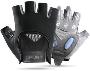 Breathable Workout Gloves for Women Men Full Palm Protection Grip for Gym Training Fitness Weightlifting Exercise Half Finger Breathable Workout Gloves for Women Men Full Palm Protection Grip for Gym Training Fitness Weightlifting Exercise Half Finger