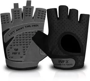 Weight Lifting Gym Gloves Fitness Workout Breathable Ladies Gloves Non-Slip Silicone Padded Palm Protection Elasticated Strength Training Equipment Half Finger Exercise (Black, M) Weight Lifting Gym Gloves Fitness Workout Breathable Ladies Gloves Non-Slip Silicone Padded Palm Protection Elasticated Strength Training Equipment Half Finger Exercise (Black, M)