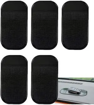 Car Dashboard Anti-Slip Mat, 5-Pack Non-Slide Pads for Car Extra Thick Sticky Dash Pad for Radar Detector, Cell Phone, and Car Dash Accessories Car Dashboard Anti-Slip Mat, 5-Pack Non-Slide Pads for Car Extra Thick Sticky Dash Pad for Radar Detector, Cell Phone, and Car Dash Accessories