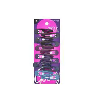 Snap & Go Metal Contour Clips, 12 Count, Dark Neutral Colors, Snap Clips, Suitable for All Hair Types, Pain-Free Hair Accessories for Women, Men, and Kids, All Day Comfort Snap & Go Metal Contour Clips, 12 Count, Dark Neutral Colors, Snap Clips, Suitable for All Hair Types, Pain-Free Hair Accessories for Women, Men, and Kids, All Day Comfort