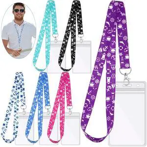 6 Pack Cruise Lanyard for Ship Cards with ID Holder, Vibrant Style | Cruise Essentials Must Haves Waterproof Ship Key Card Holders for Women Men Hawaii Bahamas Trip Travel Accessories 6 Pack Cruise Lanyard for Ship Cards with ID Holder, Vibrant Style | Cruise Essentials Must Haves Waterproof Ship Key Card Holders for Women Men Hawaii Bahamas Trip Travel Accessories