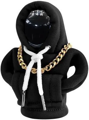 Gear Shift Hoodie, Funny Car Gear Shift Cover, Cute Car Shift Knob Hoodie, Automotive Interior Accessories, Universal Fit Knob Cover Gift (Black) Gear Shift Hoodie, Funny Car Gear Shift Cover, Cute Car Shift Knob Hoodie, Automotive Interior Accessories, Universal Fit Knob Cover Gift (Black)
