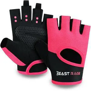 Workout Gloves for Men Gym Glove for Weightlifting Women Fingerless with Palm Protection Padding, Breathable and Lightweight Weight Lifting Glovess Cycling Pull Up (Magenta, S) Workout Gloves for Men Gym Glove for Weightlifting Women Fingerless with Palm Protection Padding, Breathable and Lightweight Weight Lifting Glovess Cycling Pull Up (Magenta, S)