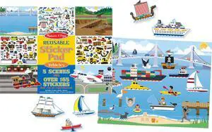 Melissa & Doug Reusable Sticker Pad: Vehicles - 165+ Reusable Stickers - FSC Certified Melissa & Doug Reusable Sticker Pad: Vehicles - 165+ Reusable Stickers - FSC Certified