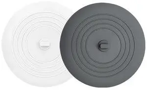 Tub Stopper 2PCS,Bathtub Drain Stopper,6 inches Bathtub Tub Drain Cover Stopper,Silicone Drain Plug,Kitchen Bathroom Hair Water Shower Stopper,Large Bathroom Laundry Accessories (Grey/White) Tub Stopper 2PCS,Bathtub Drain Stopper,6 inches Bathtub Tub Drain Cover Stopper,Silicone Drain Plug,Kitchen Bathroom Hair Water Shower Stopper,Large Bathroom Laundry Accessories (Grey/White)