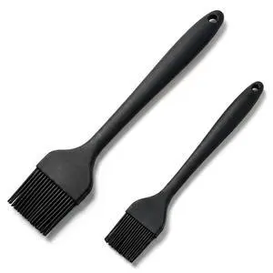 2 Pack Silicone Basting Brushes, Heat Safe for BBQ Baking Pastry | Dense Bristles Hold Marinades, Butter & Oil, Heat Safe Silicone, Seamless Design, Dishwasher Safe, Non-Slip Grip BBQ Pastry 2 Pack Silicone Basting Brushes, Heat Safe for BBQ Baking Pastry | Dense Bristles Hold Marinades, Butter & Oil, Heat Safe Silicone, Seamless Design, Dishwasher Safe, Non-Slip Grip BBQ Pastry