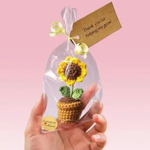 Teacher Gifts - Thank You for Helping Me Grow - Crochet Sunflower Gifts - Lovely Teacher Appreciation Gifts - Best Teacher Gift for Nursery Teacher, Teaching Assistant (Sunflower) Teacher Gifts - Thank You for Helping Me Grow - Crochet Sunflower Gifts - Lovely Teacher Appreciation Gifts - Best Teacher Gift for Nursery Teacher, Teaching Assistant (Sunflower)