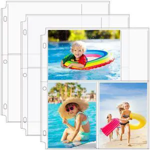 30 Pack 4x6 Photo Sleeves for 3 Ring Binder (180 Pictures),3 Pocket | Heavy-Duty Archival Page Protectors, Clear Photo Album Refill Pages, Plastic Postcard Sleeves, Recipe Card Binder Inserts 30 Pack 4x6 Photo Sleeves for 3 Ring Binder (180 Pictures),3 Pocket | Heavy-Duty Archival Page Protectors, Clear Photo Album Refill Pages, Plastic Postcard Sleeves, Recipe Card Binder Inserts