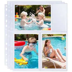 30 Pack 4x6 Photo Album Refill Pages for 3 Ring Binder,Ultra-Clear Photo Sleeves Holding 180 Pictures, Double-Sided 3 Pockets Photo Pages with Memo Slot,Photo Sheet Protector for Photos and Postcards 30 Pack 4x6 Photo Album Refill Pages for 3 Ring Binder,Ultra-Clear Photo Sleeves Holding 180 Pictures, Double-Sided 3 Pockets Photo Pages with Memo Slot,Photo Sheet Protector for Photos and Postcards