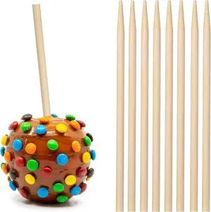 150 pcs Thick Candy Apple Sticks,Caramel Apple Sticks,5.5 Inch Long, 5mm Thick,Semi Point, Bamboo Skewers for Corn Dog, Corn Cob, Kabob, Lollipop, Grill 150 pcs Thick Candy Apple Sticks,Caramel Apple Sticks,5.5 Inch Long, 5mm Thick,Semi Point, Bamboo Skewers for Corn Dog, Corn Cob, Kabob, Lollipop, Grill