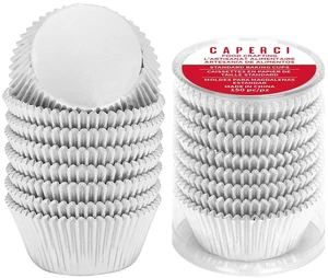 Premium Silver Foil Cupcake Liners Standard Muffin Cups 150pcs | Sturdy, Easy Release, Greaseproof Heat-resistant Foil Baking Cups Perfect for Cupcakes & Muffins Premium Silver Foil Cupcake Liners Standard Muffin Cups 150pcs | Sturdy, Easy Release, Greaseproof Heat-resistant Foil Baking Cups Perfect for Cupcakes & Muffins