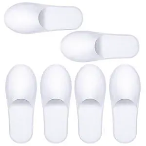 Disposable Slippers for Guests, 3 Pairs House Travel Slippers Non-slip Hotel Spa Guest Slipper White Unisex Slipper for Women Men Hotel, Spa, Travel, Shoeless Home Disposable Slippers for Guests, 3 Pairs House Travel Slippers Non-slip Hotel Spa Guest Slipper White Unisex Slipper for Women Men Hotel, Spa, Travel, Shoeless Home