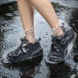 Shoe Covers for Rain, 7Pairs Clear Disposable Plastic Shoe Ponchos | Waterproof Non Slip Thickened PE, Rain Boot Covers, For Water Rides Travel, Men 5 to 11 Women 6.5 to 13 Shoe Covers for Rain, 7Pairs Clear Disposable Plastic Shoe Ponchos | Waterproof Non Slip Thickened PE, Rain Boot Covers, For Water Rides Travel, Men 5 to 11 Women 6.5 to 13