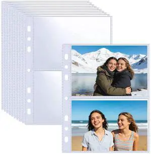 30 Pack 3.5x5 Card Sleeves Binder Sheets, 6/3 Ring A5 Binder Inserts, Ultra-Clear Double Sided 2 Pocket, Top Loading, for Trading Card, Photocard and Index Card 30 Pack 3.5x5 Card Sleeves Binder Sheets, 6/3 Ring A5 Binder Inserts, Ultra-Clear Double Sided 2 Pocket, Top Loading, for Trading Card, Photocard and Index Card