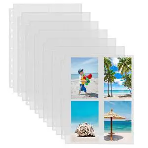 30 Pack 3.5x5 Photo Sleeves for 3 Ring Binder, Hold 240 Pictures | Heavy Duty Plastic Binder Sleeves, Photo Album Refill Pages, Acid Free Archival Page Protector, Binder Inserts for Postcard 30 Pack 3.5x5 Photo Sleeves for 3 Ring Binder, Hold 240 Pictures | Heavy Duty Plastic Binder Sleeves, Photo Album Refill Pages, Acid Free Archival Page Protector, Binder Inserts for Postcard