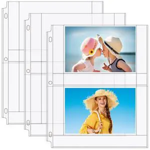 30 Pack 4x6 Photo Sleeves for 3 Ring Binder (120 Pictures),2 Pocket | Heavy-Duty Archival Page Protectors, Clear Photo Album Refill Pages, Plastic Postcard Sleeves, Recipe Card Binder Inserts 30 Pack 4x6 Photo Sleeves for 3 Ring Binder (120 Pictures),2 Pocket | Heavy-Duty Archival Page Protectors, Clear Photo Album Refill Pages, Plastic Postcard Sleeves, Recipe Card Binder Inserts
