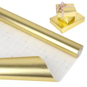 Gold Wrapping Paper Roll,Metallic Gold Wrapping Paper,Matte Gold Solid Color Paper for Birthday,Wedding,Parties, Baby Shower,Christmas,DIY Bouquet-17 x 394 inch(33feet) Gold Wrapping Paper Roll,Metallic Gold Wrapping Paper,Matte Gold Solid Color Paper for Birthday,Wedding,Parties, Baby Shower,Christmas,DIY Bouquet-17 x 394 inch(33feet)