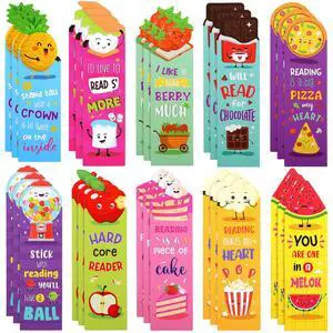 30 Pcs Scented Bookmarks for Kids, Fruit Food 10 Styles | Assorted Designs Scratch and Sniff, Fruit Food Theme Sayings for Students, Teens, Food Lovers, Bulk Reading Reward Gifts 30 Pcs Scented Bookmarks for Kids, Fruit Food 10 Styles | Assorted Designs Scratch and Sniff, Fruit Food Theme Sayings for Students, Teens, Food Lovers, Bulk Reading Reward Gifts