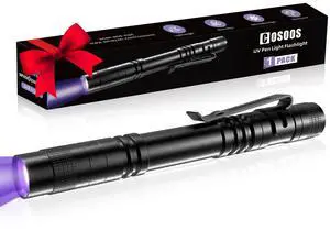 UV Black Light Flashlight, 395nm Mini Pen Light with Clip, Waterproof Ultraviolet Flashlight for Leak, Pet Urine, Scorpion, Hotel Inspection, Dry Stain and Bed Bug. UV Black Light Flashlight, 395nm Mini Pen Light with Clip, Waterproof Ultraviolet Flashlight for Leak, Pet Urine, Scorpion, Hotel Inspection, Dry Stain and Bed Bug.