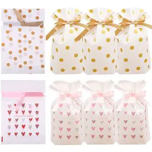24pcs Treat Bags Party Favor Bags Plastic Drawstring Gift Bag Candy Goodies Bag Gift Wrapping Package for Birthday Wedding Baby Shower Bridal Shower Holiday Party 24pcs Treat Bags Party Favor Bags Plastic Drawstring Gift Bag Candy Goodies Bag Gift Wrapping Package for Birthday Wedding Baby Shower Bridal Shower Holiday Party