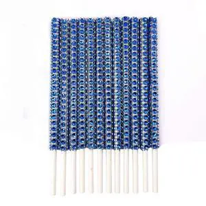 Purple Blue Glitter Rhinestone Cake Pop Sticks 6 in, 24 Count | Glitter bling sticks for lollipops, candy apples and dessert displays (15 cm) Purple Blue Glitter Rhinestone Cake Pop Sticks 6 in, 24 Count | Glitter bling sticks for lollipops, candy apples and dessert displays (15 cm)