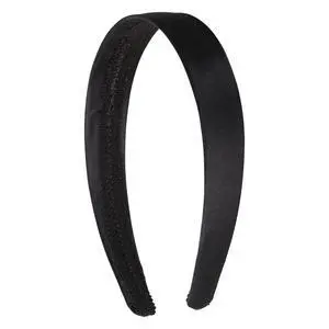 1 Inch Satin Hard Headband, Black | Fashion Hair Accessories for Women & Teens 1 Inch Satin Hard Headband, Black | Fashion Hair Accessories for Women & Teens