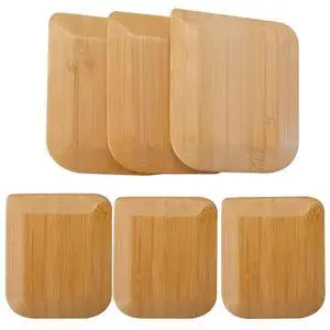 Bamboo Pan & Pot Scraper Tool,6 Pcs Dish Scraper for Kitchen, | Size 2.8" x 2.4" Clean Pans, Dishes, Bowls, and Plates, Removes Food Effectively Without Scratching Bamboo Pan & Pot Scraper Tool,6 Pcs Dish Scraper for Kitchen, | Size 2.8" x 2.4" Clean Pans, Dishes, Bowls, and Plates, Removes Food Effectively Without Scratching