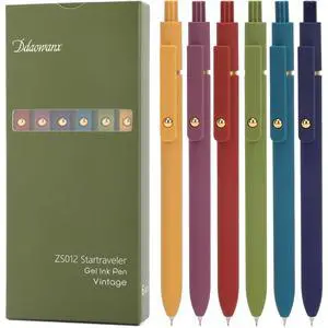 Gel Pens,6 Pcs 0.5mm Retractable Quick Dry Black Ink Pens | Fine Point Smooth Writing Pens for Journaling and Planner,Cute Desk Accessories Office&School Supplies,Gifts for Women Gel Pens,6 Pcs 0.5mm Retractable Quick Dry Black Ink Pens | Fine Point Smooth Writing Pens for Journaling and Planner,Cute Desk Accessories Office&School Supplies,Gifts for Women