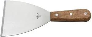 Blade Scraper, 4.5-Inch by 4-Inch,Stainless Steel, Brown,Medium | Dishwasher safe, Durable blade and handle, For griddles, dough, bench work and food-prep surface scraping Blade Scraper, 4.5-Inch by 4-Inch,Stainless Steel, Brown,Medium | Dishwasher safe, Durable blade and handle, For griddles, dough, bench work and food-prep surface scraping