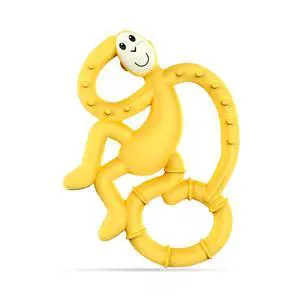 Mini Monkey Teether & Gel Applicator, Yellow | Easy-to-Grip BPA-Free Silicone, Soothes Teething Gums, Supports Early Brushing, Suitable from 3 Months+ Mini Monkey Teether & Gel Applicator, Yellow | Easy-to-Grip BPA-Free Silicone, Soothes Teething Gums, Supports Early Brushing, Suitable from 3 Months+