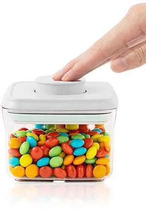 Small Airtight Container, 0.3Qt Mini Snack Jar with Pop-Top Lid | BPA-Free Stackable Food Storage for Candy, Nuts, Dog Treats, Brown Sugar, Tea Bags, Spices and Everyday Pantry Essentials Small Airtight Container, 0.3Qt Mini Snack Jar with Pop-Top Lid | BPA-Free Stackable Food Storage for Candy, Nuts, Dog Treats, Brown Sugar, Tea Bags, Spices and Everyday Pantry Essentials